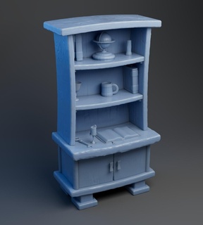 bookcase 3d print model - Mito3D