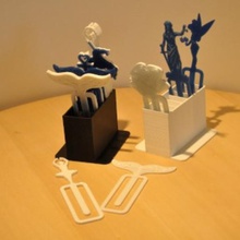 bookclip boîte la maison clips périphérique de stockage signet papier 3d print model - Mito3D