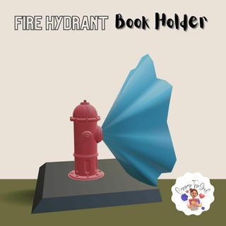 bookend fire hydrant book holder stopper shelves books shelf home office water 3d print model - Mito3D