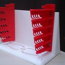bookend glass plate rack tool 3d printer accessories racking system build 3d print model - Mito3D