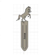 Lesezeichen Tier Pferd Marke Seite Buch 3d print model - Mito3D