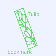 segnalibro 39 tulipano fiore San Valentino giorno fermalibro libro libri lettura leggere passatempo carta organizzatore organizzare organizzazione 3d print model - Mito3D