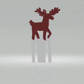 bookmark - christmas 6 book mark reading flower fdm printing ender gift season festive deer rudolph xmas sock bells 3d print model - Mito3D
