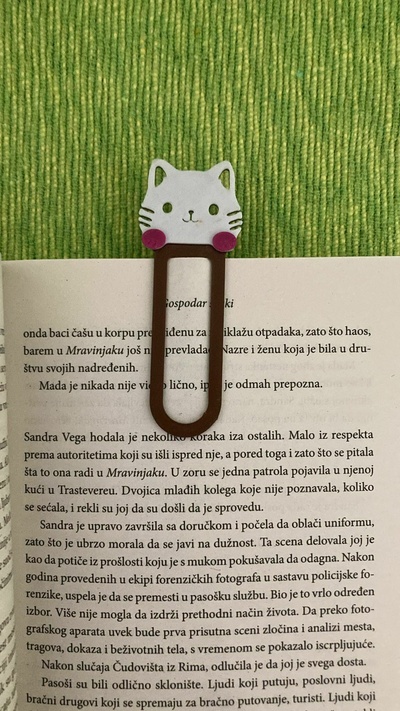 marcador gato libros niños maullar regalo 3d print model - Mito3D