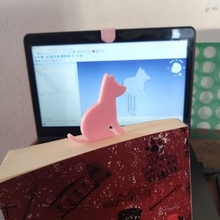 Lesezeichen Hund Kunst Separator Buch 3d print model - Mito3D