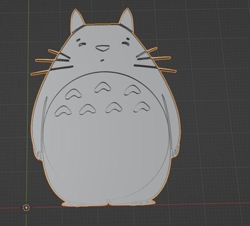 marca páginas Totoro 3d print model - Mito3D