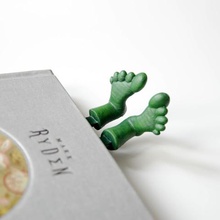 Lesezeichen verschiedene Schmuck origami geometrische Anhänger Tier Kopf 3d hulk grün Beine legdesign Lesen 3d print model - Mito3D