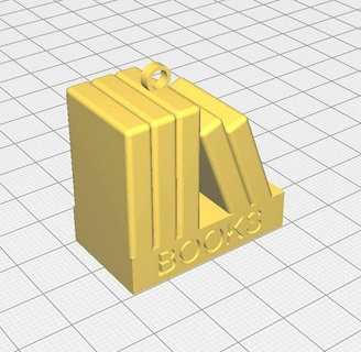 books keychain Various book logo key ring chain 3d print model - Mito3D