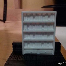 books shelves game games miniatures 3d print model - Mito3D