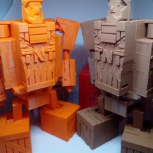 boombot articulé impression que l'on n'assemblée transformer robot jeu transformateur jouet caisse des robots amusant pocketbot les transformateurs autobot 3d print model - Mito3D