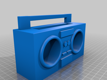 boombox phone speaker amp 3d print model - Mito3D