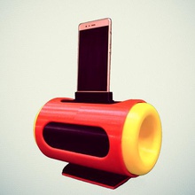 boombox smartphone alto-falante gadget 3d print model - Mito3D