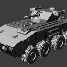 boomer apc 6mm wargaming veicoli 3d print model - Mito3D