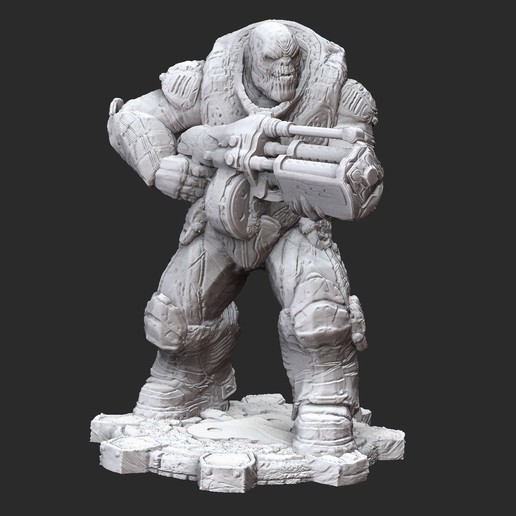 boomer gears war 3d model stl file print game locust cog figure figurine miniature statue character 3D print model - Mito3D