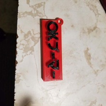 boomer key chain bijoux drôle porte clés meme okboomer 3d print model - Mito3D