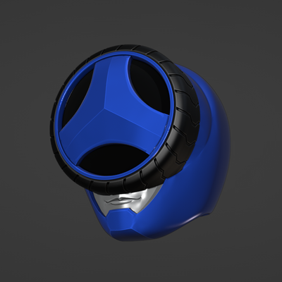 boonboomger blue helmet boomboonger super sentai buckle power rangers cosplay 3d print model - Mito3D