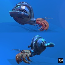 booster Crabe animal sci statue 3d print model - Mito3D