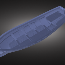 boot rowing 3d print model - Mito3D