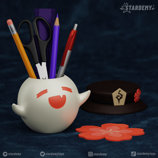 Stiefel hu Genshin Einschlag Hutao Boo Geist Halloween Spiel zhongli Albedo 3d print model - Mito3D