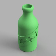 booze fighter bottle badge various amazing pot banners beautiful bike bikes boozefighter bottles cool creative cup bowl cycle drinking glass flower fun mc mini wine motor motorcycle mug plant vase planter planters potted render stars vases 3d print model - Mito3D