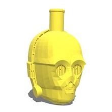 boquilla cachimba c3po divers 3d print model - Mito3D