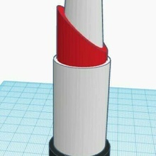 boquilla cachimba pintalabios lápiz labial shishamouth shisha boca 3d print model - Mito3D
