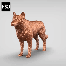 border collie v3 art dog animal toy pet figurines 3d print model - Mito3D