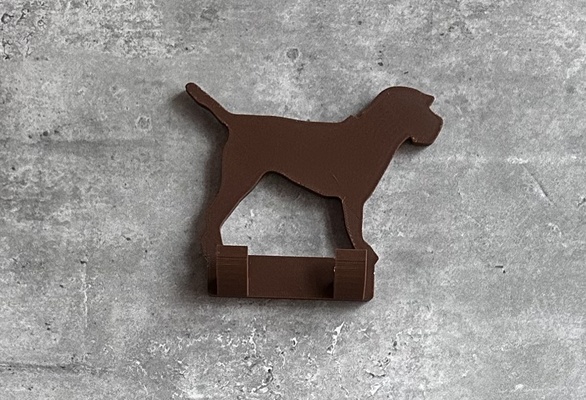 border terrier dog lead hook stl file home wall mount lovers unique hanger holder 3d print model - Mito3D
