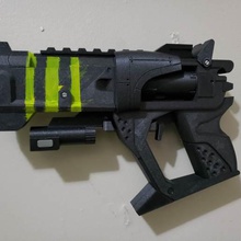 borderland descuidado harold pistola - archivo step juego 3d print model - Mito3D