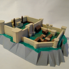 zona fronteriza arquitectura castillo dnd mazmorras dragones edificios estructuras 3d print model - Mito3D
