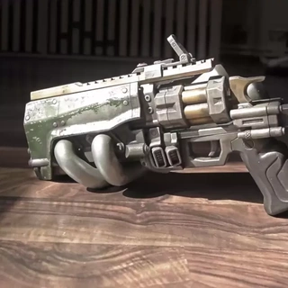 confini duca assemblaggio 3 pistola puntello revolver oggetti scena 3d print model - Mito3D
