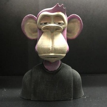 bored ape basic art tired monkey nft myc yacht 3d print model - Mito3D