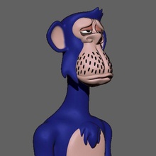bored ape bust 029 3d print model - Mito3D