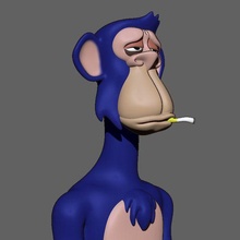 bored ape bust 031 3d print model - Mito3D