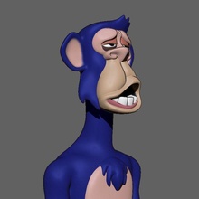 bored ape bust 032 3d print model - Mito3D