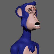 bored ape bust 038 3d print model - Mito3D