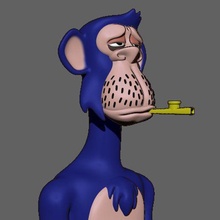 bored ape bust 049 3d print model - Mito3D