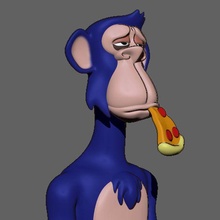 annoiato scimmia fallimento 050 3d print model - Mito3D