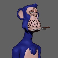 bored ape bust 053 3d print model - Mito3D