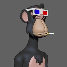 annoiato scimmia fallimento 085 3d print model - Mito3D