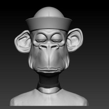 bored ape nft 3d print model - Mito3D