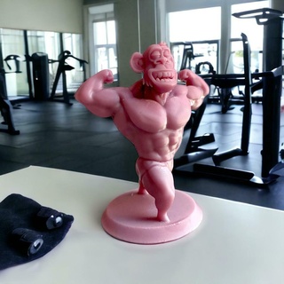 bored ape swole body bayc nft crypto bitcoin ethereum yacht club gym muscle 3d print model - Mito3D