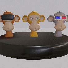 entediado macaco pasta dentes boné gadget baia nft dente brinquedo 3d print model - Mito3D