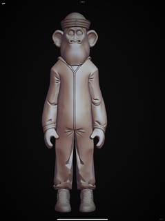 gelangweilt Affe Affe Affe nft Kryptowährungen Affe gelangweilt 3d print model - Mito3D
