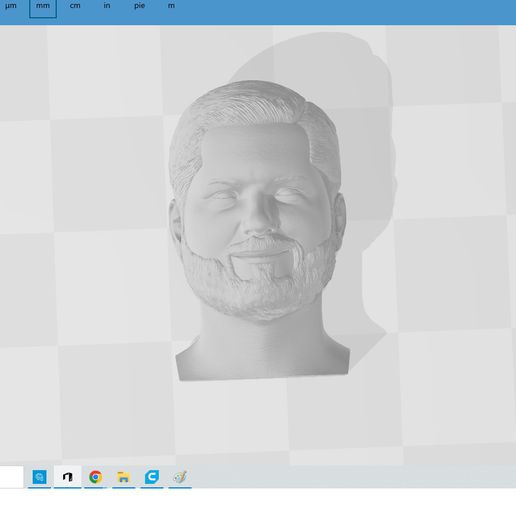 boric president - face 3D print model - Mito3D