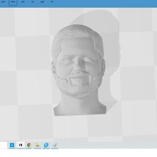 borique Président visage 3d print model - Mito3D