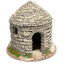 borie -1 cabaña de piedra seca provenal muy razonable art santon navidad modelo edificio crche la arquitectura secado 3d print model - Mito3D
