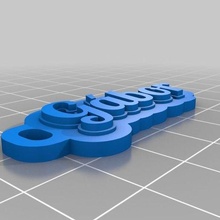 bor takı özelleştirilmiş anahtarlık 3d print model - Mito3D
