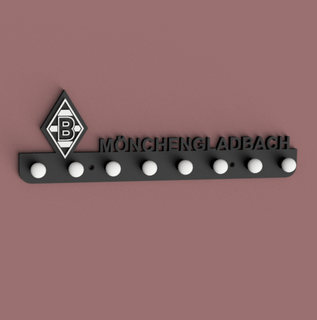 Borussia Nchengladbach chave borda ganchos gancho cabide Monchengladbach Bochum sg Bundesliga Wattenscheid futebol 3d print model - Mito3D