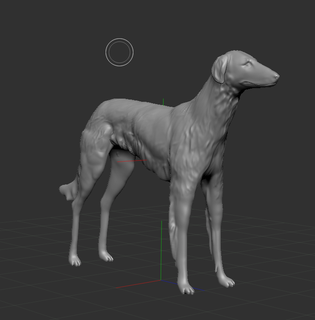 borzoi cane pitbull animale domestico trofeo cani podenco ibizenca 3d print model - Mito3D